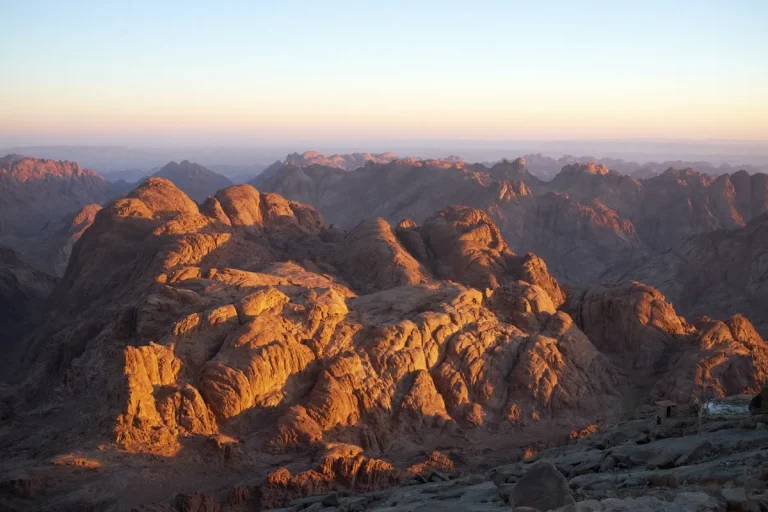 Sinai mountains at sunrise